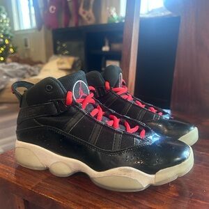 Kids Black and Red Jordan’s